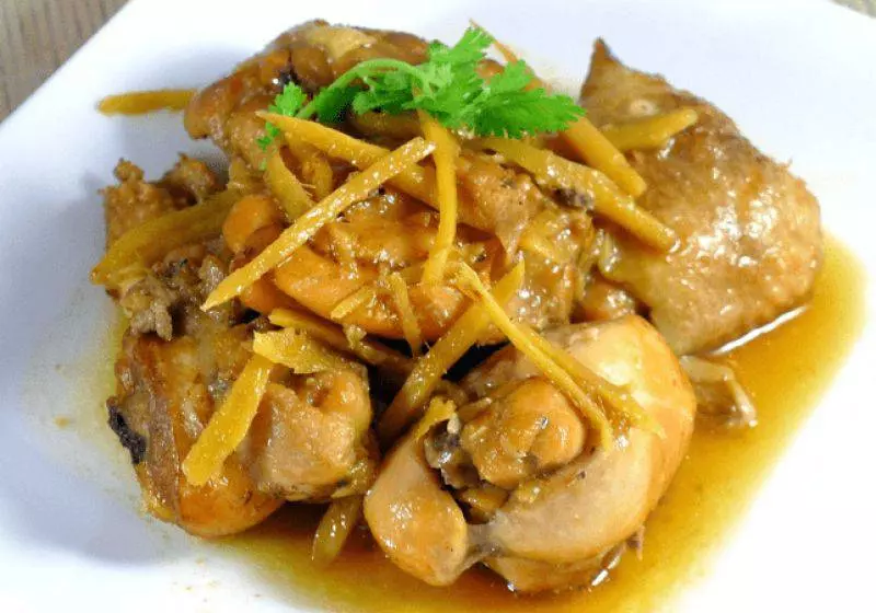 Vietnamese Braised Chicken Ginger with Jasmine Rice