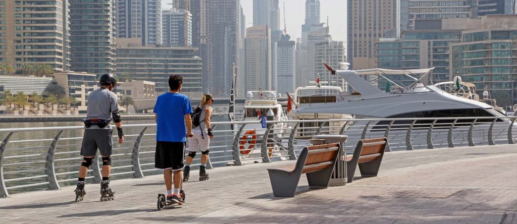 Skating in Dubai