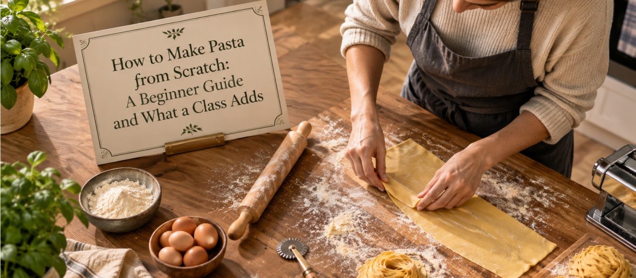 How to Make Pasta from Scratch: A Beginner Guide and What a Class Adds